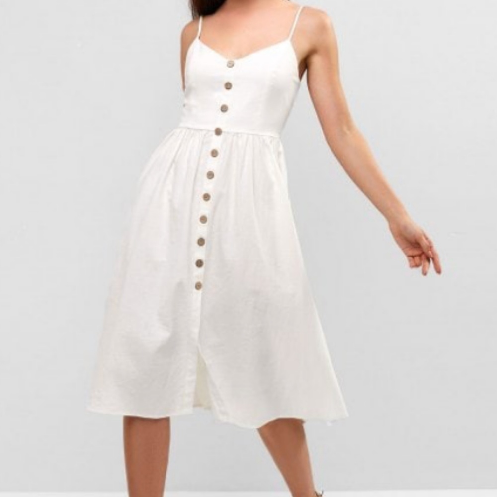 Zaful Cami Woven Midi Dress